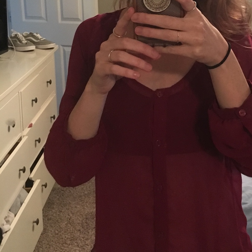 Red blouse